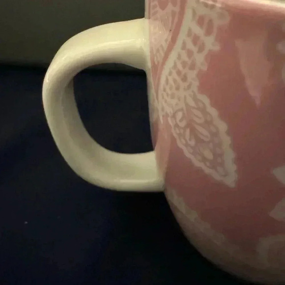 Hallmark Ceramic Pink Lace Flower Swirls Coffe Tea Mug Mother’s Day 4” x 3 1/4” - Picture 4 of 5